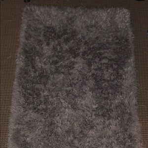 Gray soft area rug